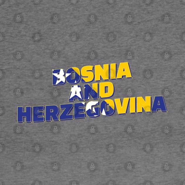 Bosnia and Herzegovina Vintage style retro souvenir by DesignerPropo